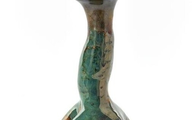 Mazzotti Vase with narrow neck in glazed ceramic in