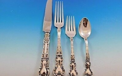 Meadow Rose by Wallace Sterling Silver Flatware Set for 8 Dinner Service 32 Pcs