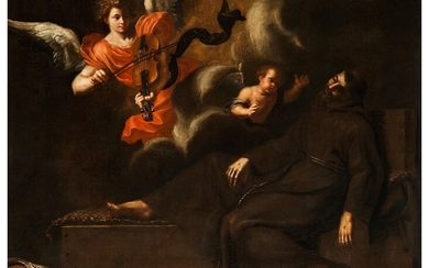 Meister der Neapolitanischen Schule des 17. Jahrhunderts, Die Vision des Heiligen Franziskus