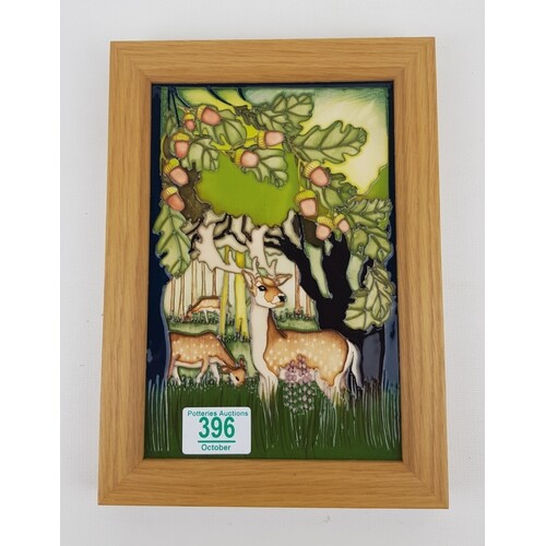 Moorcroft Thee Deer Park Plaque: Trial 26.7.19. Designed By ...