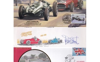 Motor Racing signed covers (7) Inc. covers signed by Jackie ...