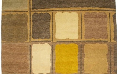 Multicolored Abstract Modern 8X10 Indo-Gabbeh Oriental Rug Contemporary Carpet