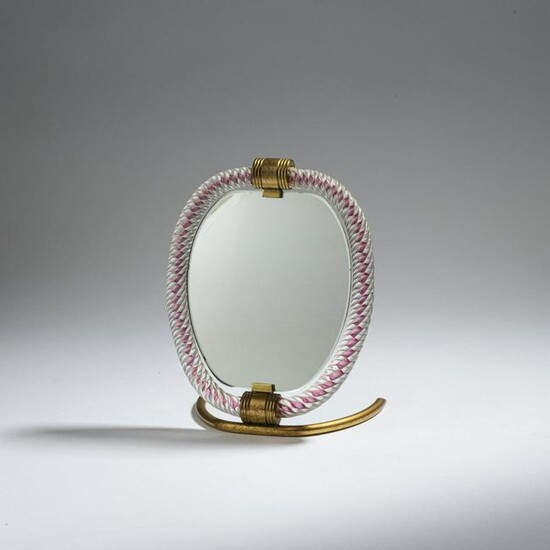Murano , 'Cordonato' table mirror, 1940s