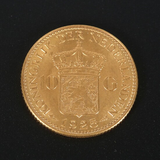 Nederland - Gouden 10 Gulden, Wilhelmina 1925