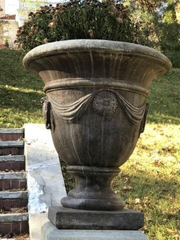 Neo Classical Style Cast Stone Garden Planter Urn