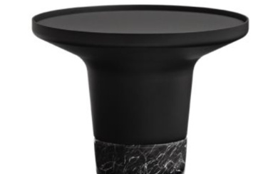 Oliver Schick. Bollards from Wendelbo coffee table. Black/marble.