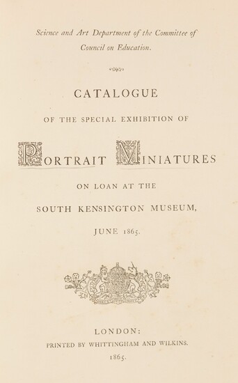 Porträtminiaturen. – Catalogue of the special Exhibition