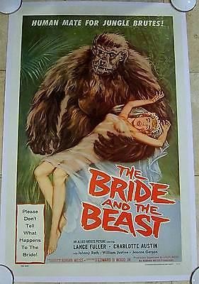 REDUCED PRICE BRIDE & THE BEAST 1958 LB 1 SH POSTER ED