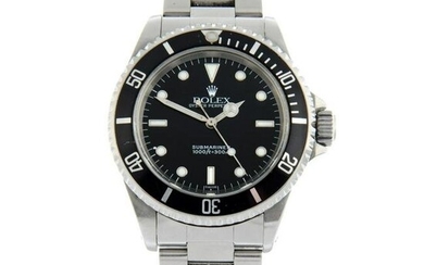 ROLEX - an Oyster Perpetual Submariner bracelet watch. Circa 1999. Stainless steel case with