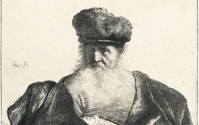 Rembrandt Harmensz. van Rijn (1606 Leiden - Amsterdam 1669) – Old Man with Beard, Fur Cap and Velvet
