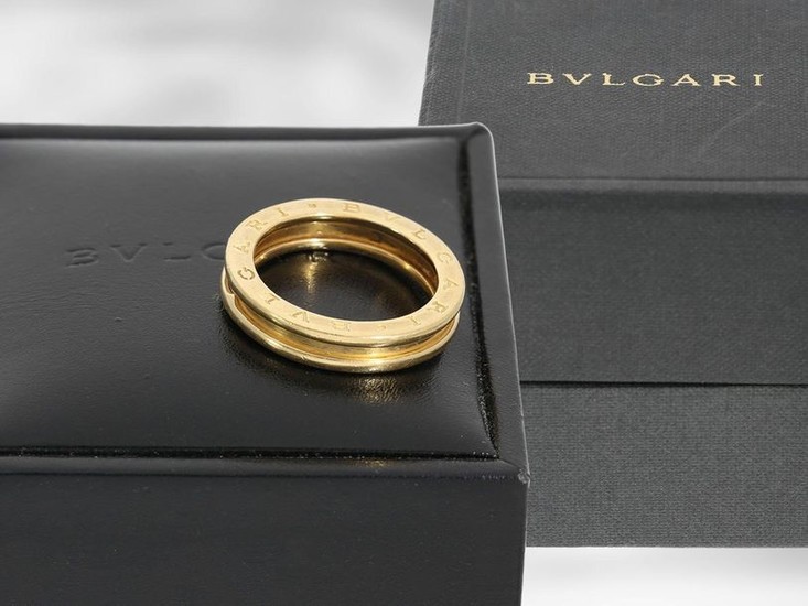 Ring: Bvlgari, yellow gold ring B.zero1 in original...
