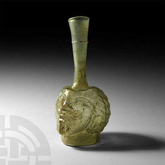 Roman Glass Head-Shaped Vessel