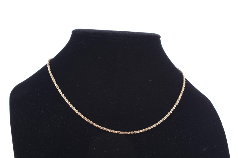 Rope Chain Necklace 14K Gold
