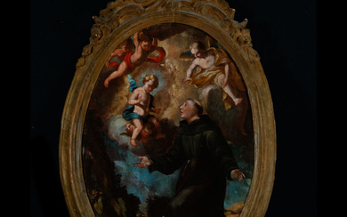 Saint Anthony with the Enfant Jesus, Italian school of the...