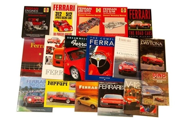 Seventeen Titles Relating to the Ferrari Marque No Reserve