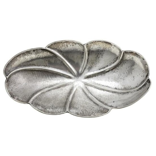 Silver Oval Bowl.