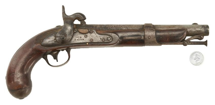 Simeon North U.S. Model 1826 Flintlock Pistol