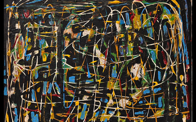 Spiderweb, signed - Jackson Pollock. Fractal Analysis Professor R. Taylor,...