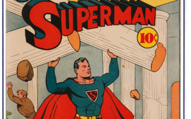 Superman #4 (DC, 1940) CGC VF+ 8.5 Off-white to...