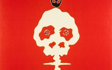 Takashi Murakami (b.1962) Time Bokan - Missing in the Eyes (Red)