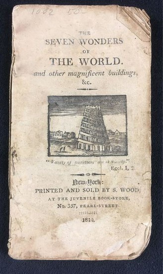The Seven Wonders Of The World Antique Publication