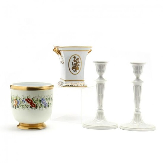 Three Mottahedeh Porcelain Items
