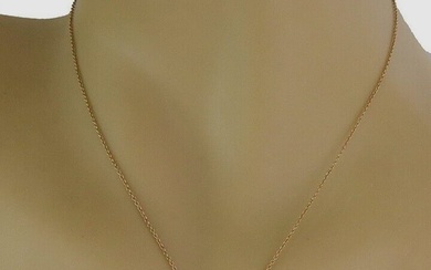 Tiffany & Co. Bow Heart Pendant in 18k Yellow Gold Heart w/Chain