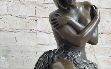 Topless Hawaiian Dancer Bronze Sculpture