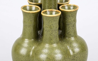Tulip vase with ''Tea dust'' glaze