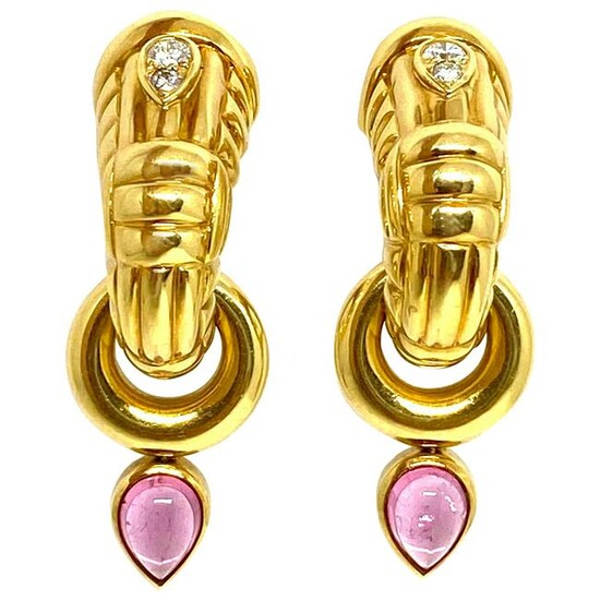 Van Cleef and Arpels Yellow Gold, Pink Tourmaline and