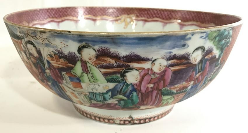 Vintage Asian Porcelain Centerpeice Bowl