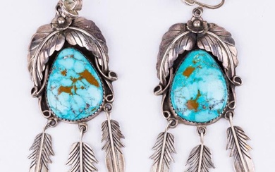 Vintage Native American Turquoise Earrings