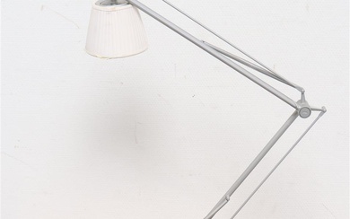 (-), design tafellamp, verstelbaar met stoffen kap, merk:...