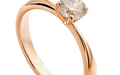 0.52 tcw VS2 Diamond Ring - 14 kt. Pink gold - Ring - 0.52 ct Diamond - No Reserve Price