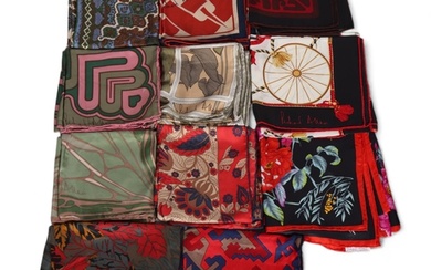 11 Vintage silk scarves