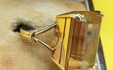18 kt. Gold, Yellow gold - Ring Citrine