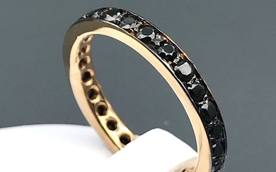 18 kt. Pink gold - Ring Onyx
