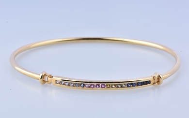 18 kt. Yellow gold - Bracelet - 0.38 ct Sapphire