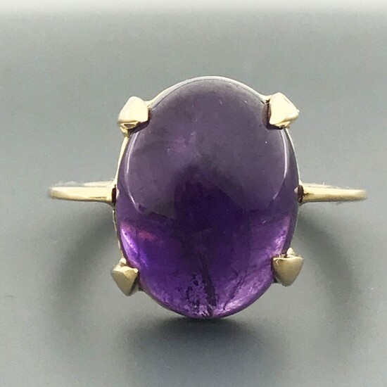 18 kt. Yellow gold - Ring - 10.05 ct Amethyst