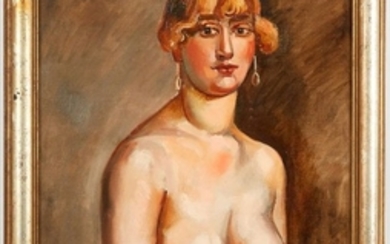 André FAVORY (1888 1937) Buste de femme nue Huile …