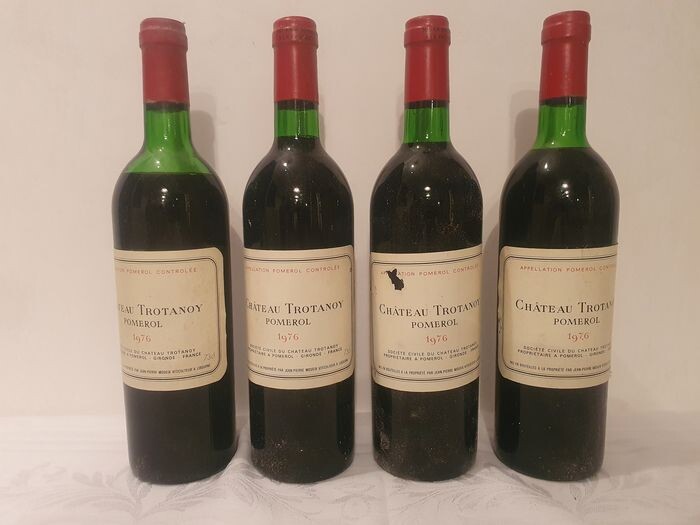 1976 Chateau Trotanoy - Pomerol - 4 Bottles 73 cl