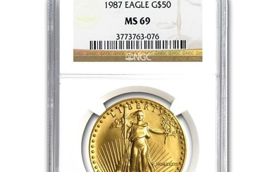 1987 1 oz American Gold Eagle MS-69