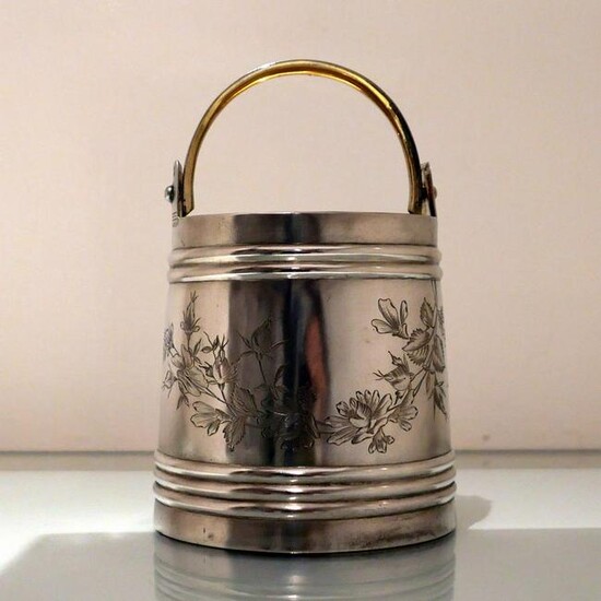 19th Century Antique Silver Russian Ice Bucket St