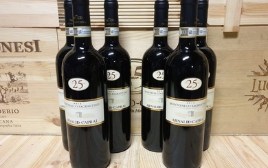 2013 x3, 2014 x3 Arnaldo Caprai "25 Anni" Sagrantino di Montefalco- Umbria - 6 Bottles (0.75L)