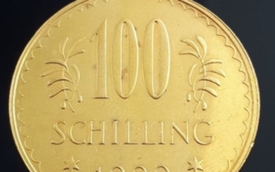 Austria - 100 Schilling 1929 - Gold