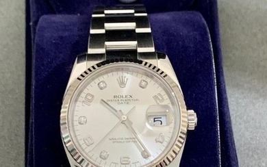 Rolex - Oyster Perpetual Date Diamond Dial- 115234 - Unisex - 2011-present