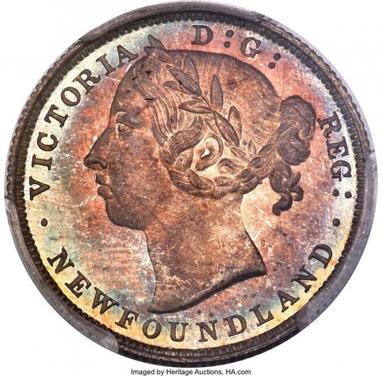 30097: Newfoundland. Victoria Specimen 20 Cents 1882-H