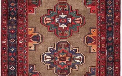 4 x 8 Maroon Persian Hamadan Rug