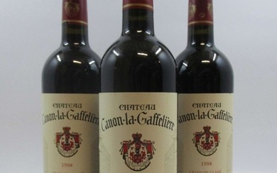 12 bouteilles CHÂTEAU CANON LA GAFFELIERE 1998 GCC Saint Emilion