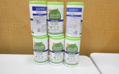 6 New Packs of Seventh Generation Professional Disinfecting Wipes